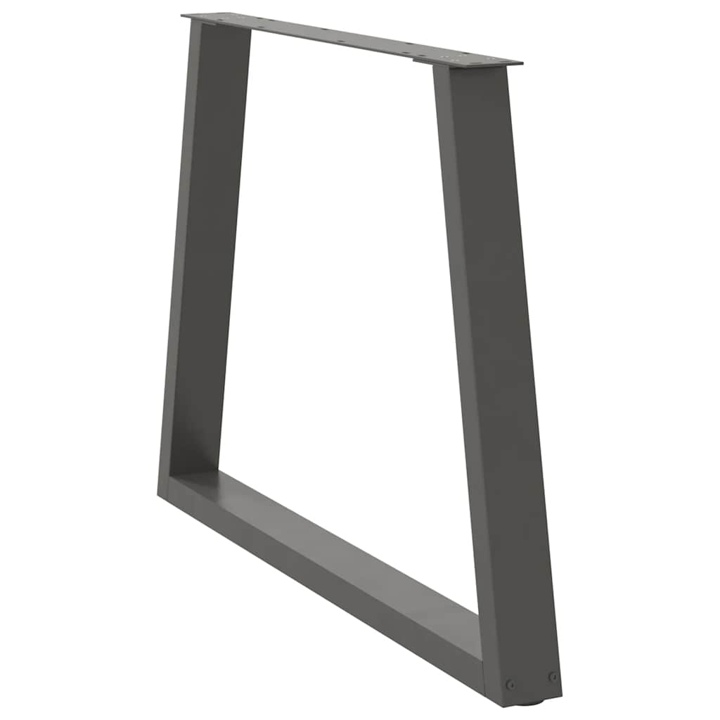 Noge za blagovaonski stol V-oblika 3 kom antracit 90 x (72-73,3) cm čelik