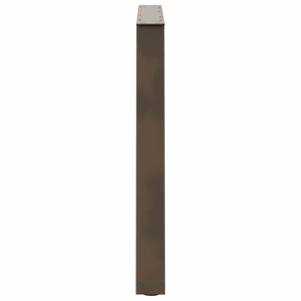 Noge za blagovaonski stol V-oblik 3 kom Prirodni čelik 90 x (72-73,3) cm Čelik