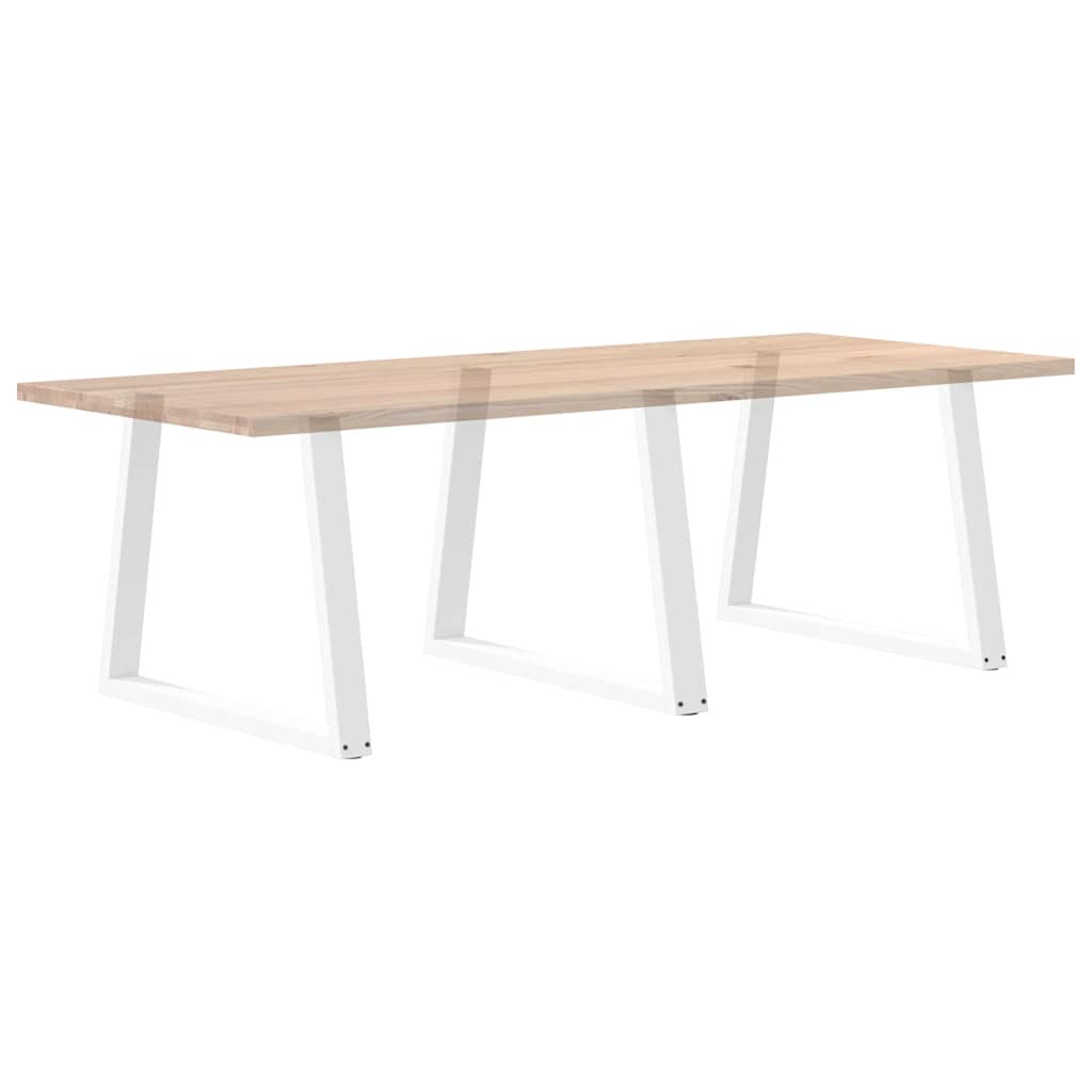 Noge za blagovaonski stol V-oblik 3 kom Bijele 100 x (72-73,3) cm Čelik