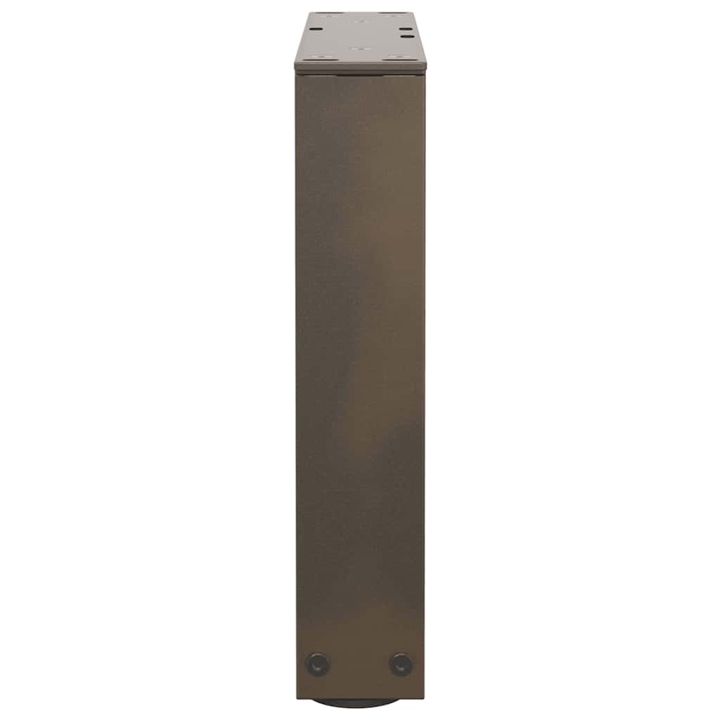 Noge za klub stolić V-oblik 2 kom Prirodni čelik 40 x (30-31,3) cm Čelik