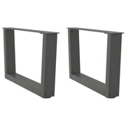 Noge za klub stolić V-oblika 2 kom antracit 50 x (30-31,3) cm čelik