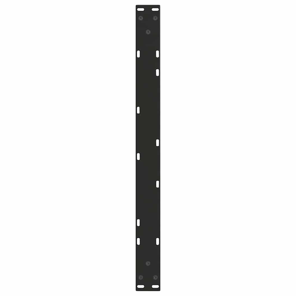 Noge za klub stolić V-oblika 2 kom Crne 70 x (30-31,3) cm Čelik