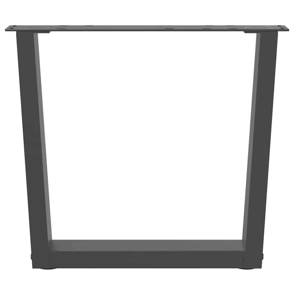 Noge za klub stolić V-oblika 2 kom antracit 50 x (42-43,3) cm čelik