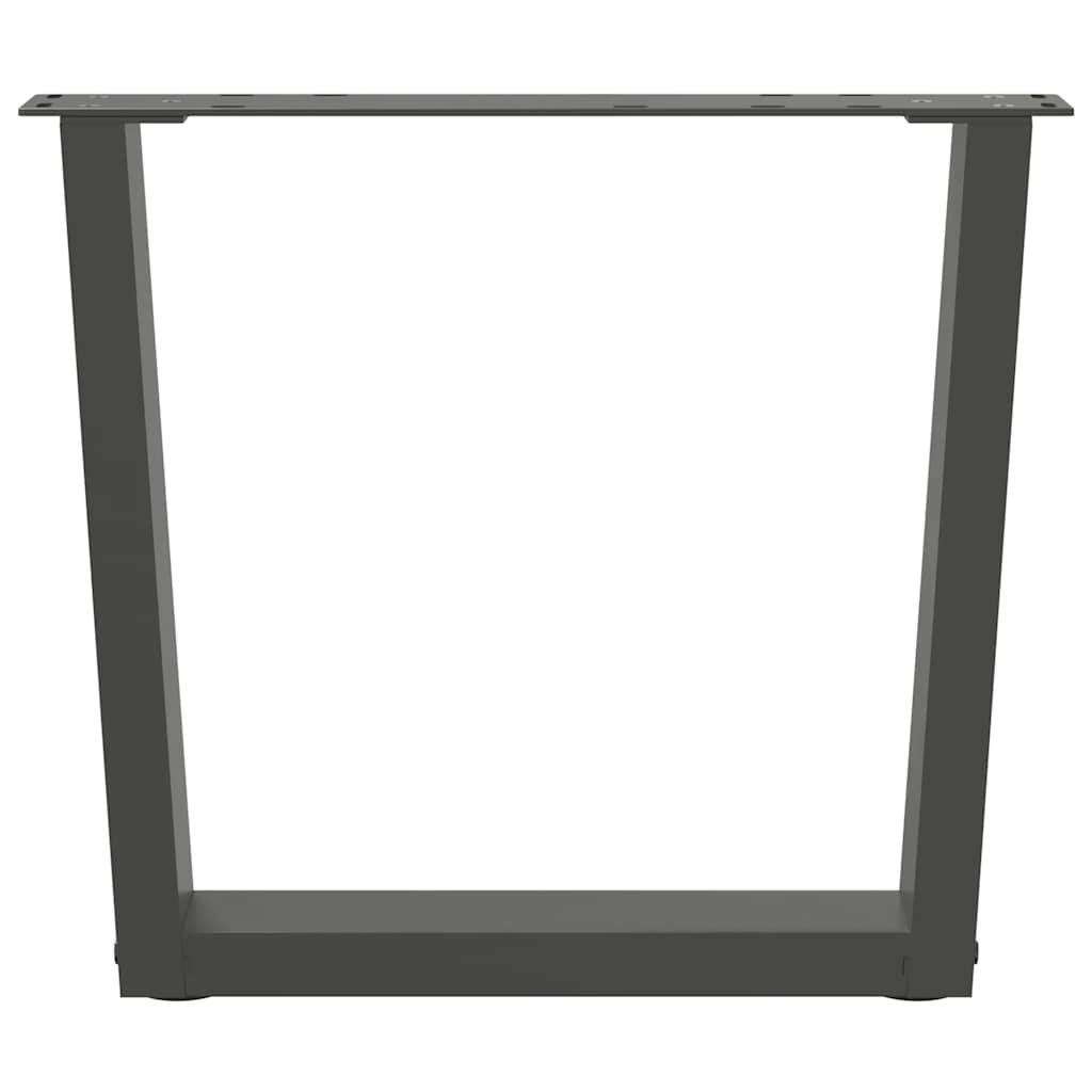 Noge za klub stolić V-oblika 2 kom antracit 60 x (42-43,3) cm čelik