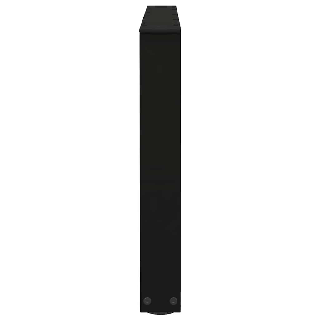 Noge za klub stolić V-oblika 2 kom Crne 70 x (42-43,3) cm Čelik