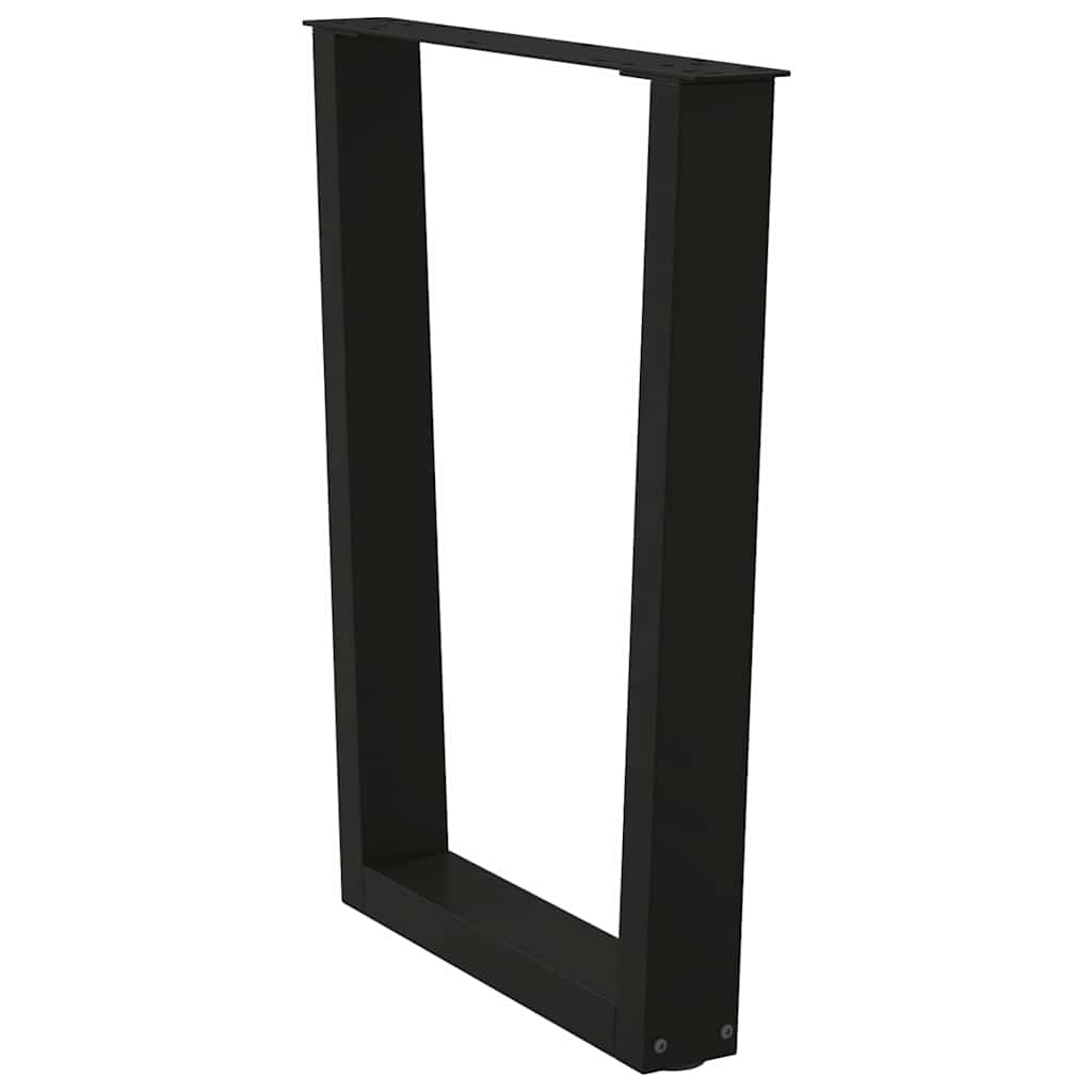 Noge za blagovaonski stol V-oblika 2 kom Crne 60 x (72-73,3) cm Čelik