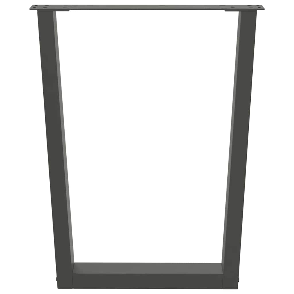 Noge za blagovaonski stol V-oblika 2 kom antracit 60 x (72-73,3) cm čelik