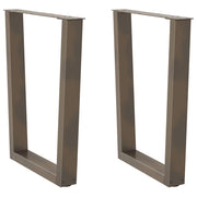 Noge za blagovaonski stol V-oblik 2 kom Prirodni čelik 60 x (72-73,3) cm Čelik