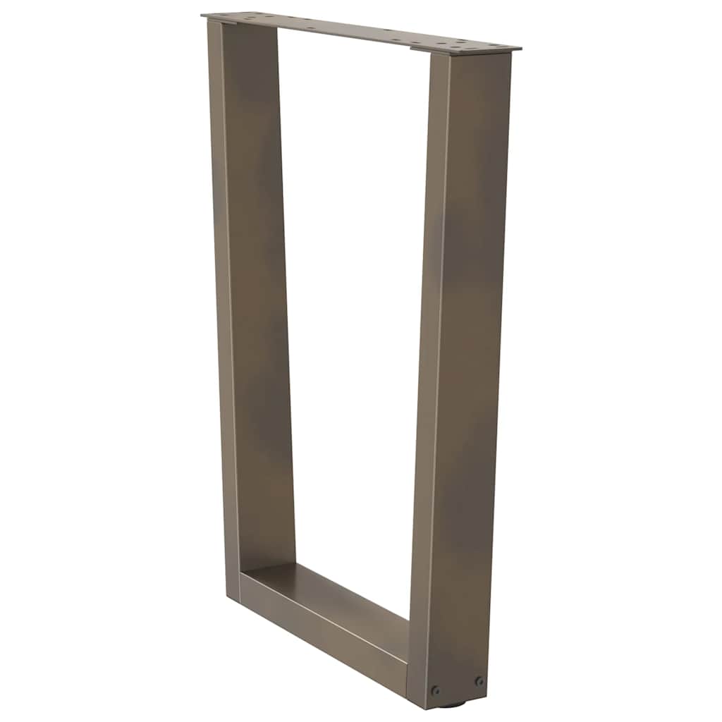 Noge za blagovaonski stol V-oblik 2 kom Prirodni čelik 60 x (72-73,3) cm Čelik