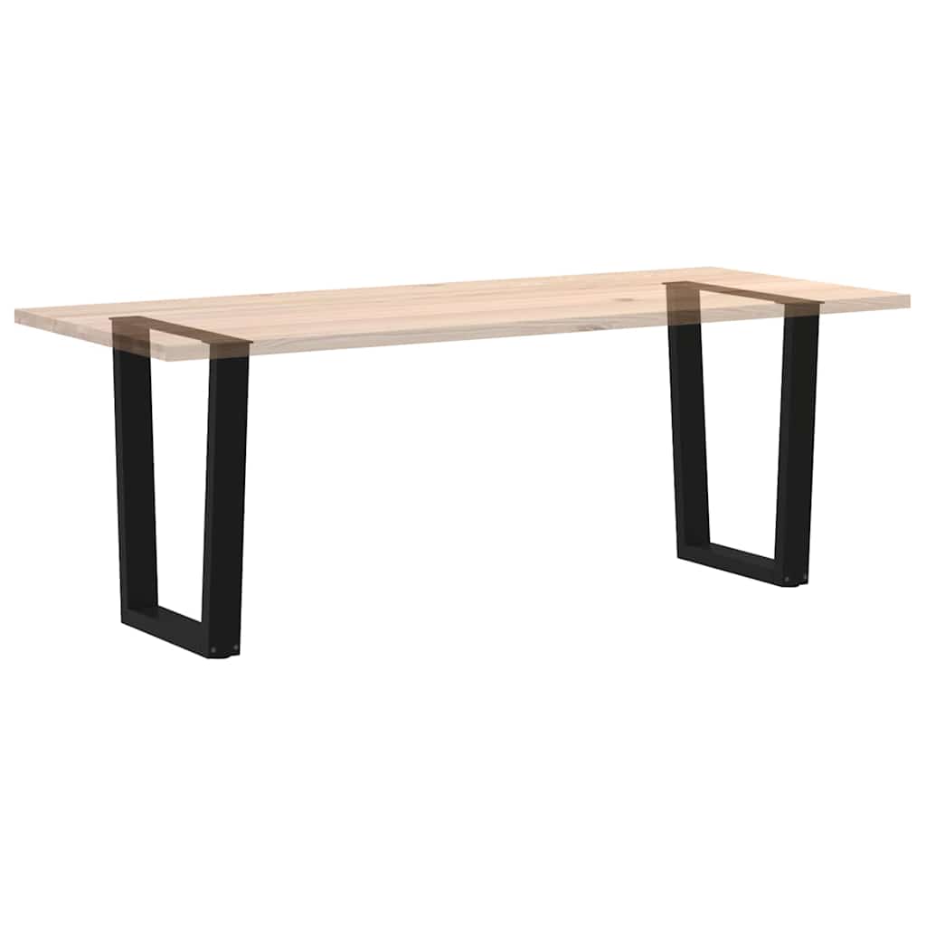 Noge za blagovaonski stol V-oblika 2 kom Crne 70 x (72-73,3) cm Čelik