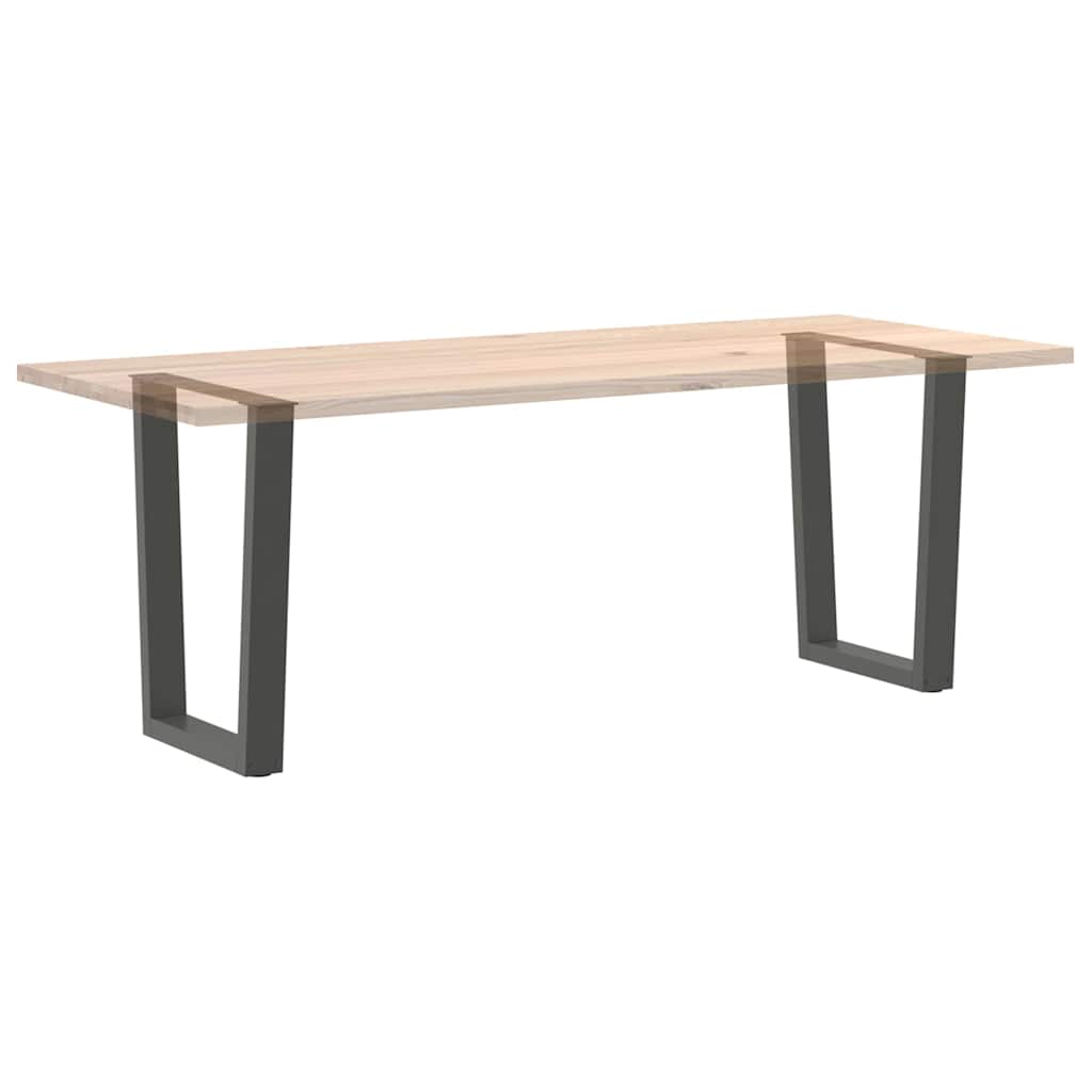 Noge za blagovaonski stol V-oblika 2 kom antracit 70 x (72-73,3) cm čelik