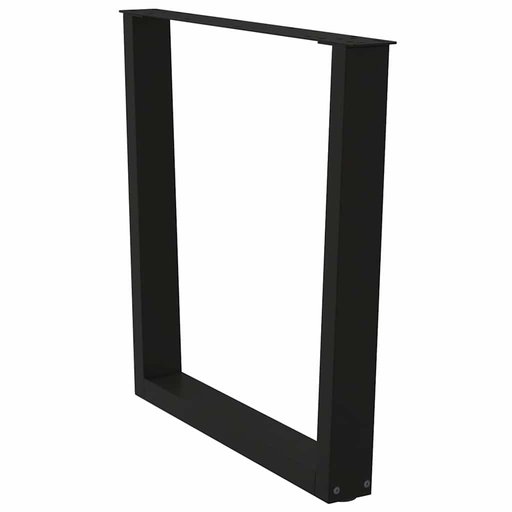 Noge za blagovaonski stol V-oblika 2 kom Crne 80 x (72-73,3) cm Čelik