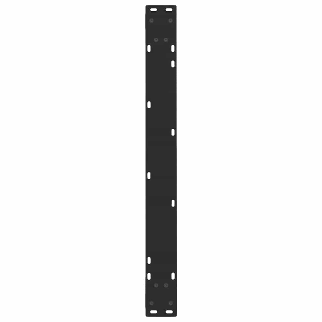 Noge za blagovaonski stol V-oblika 2 kom Crne 80 x (72-73,3) cm Čelik