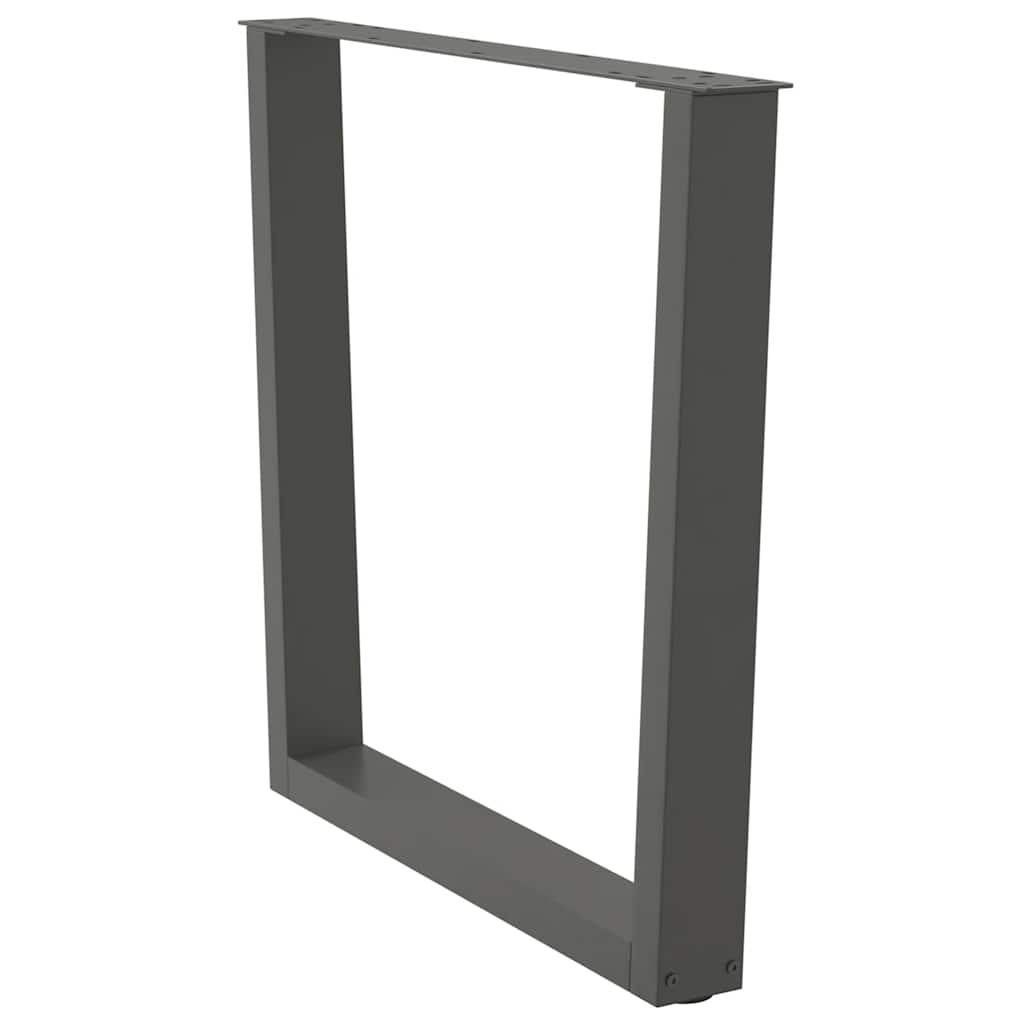 Noge za blagovaonski stol V-oblika 2 kom antracit 80 x (72-73,3) cm čelik