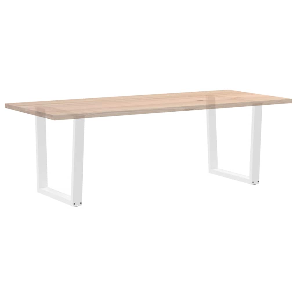 Noge za blagovaonski stol V-oblika 2 kom Bijele 90 x (72-73,3) cm Čelik