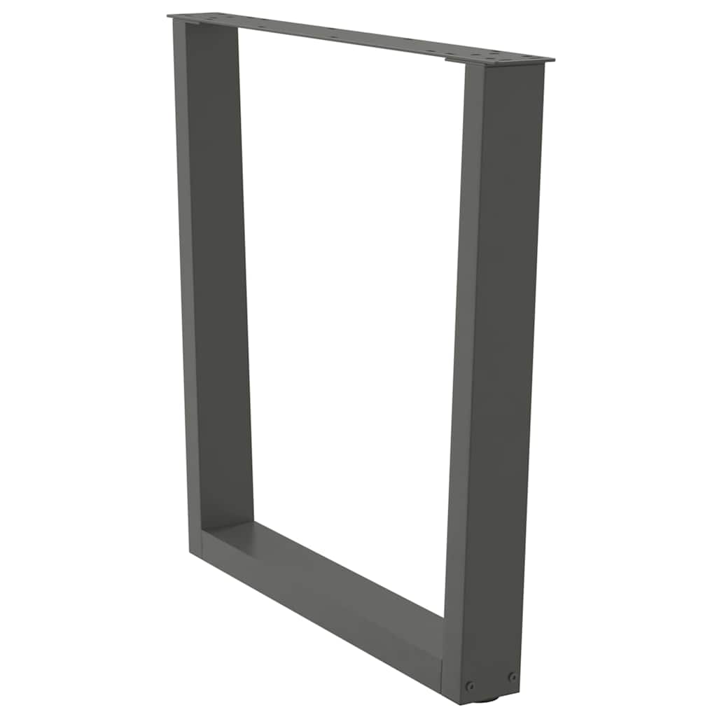 Noge za blagovaonski stol V-oblika 2 kom antracit 90 x (72-73,3) cm čelik