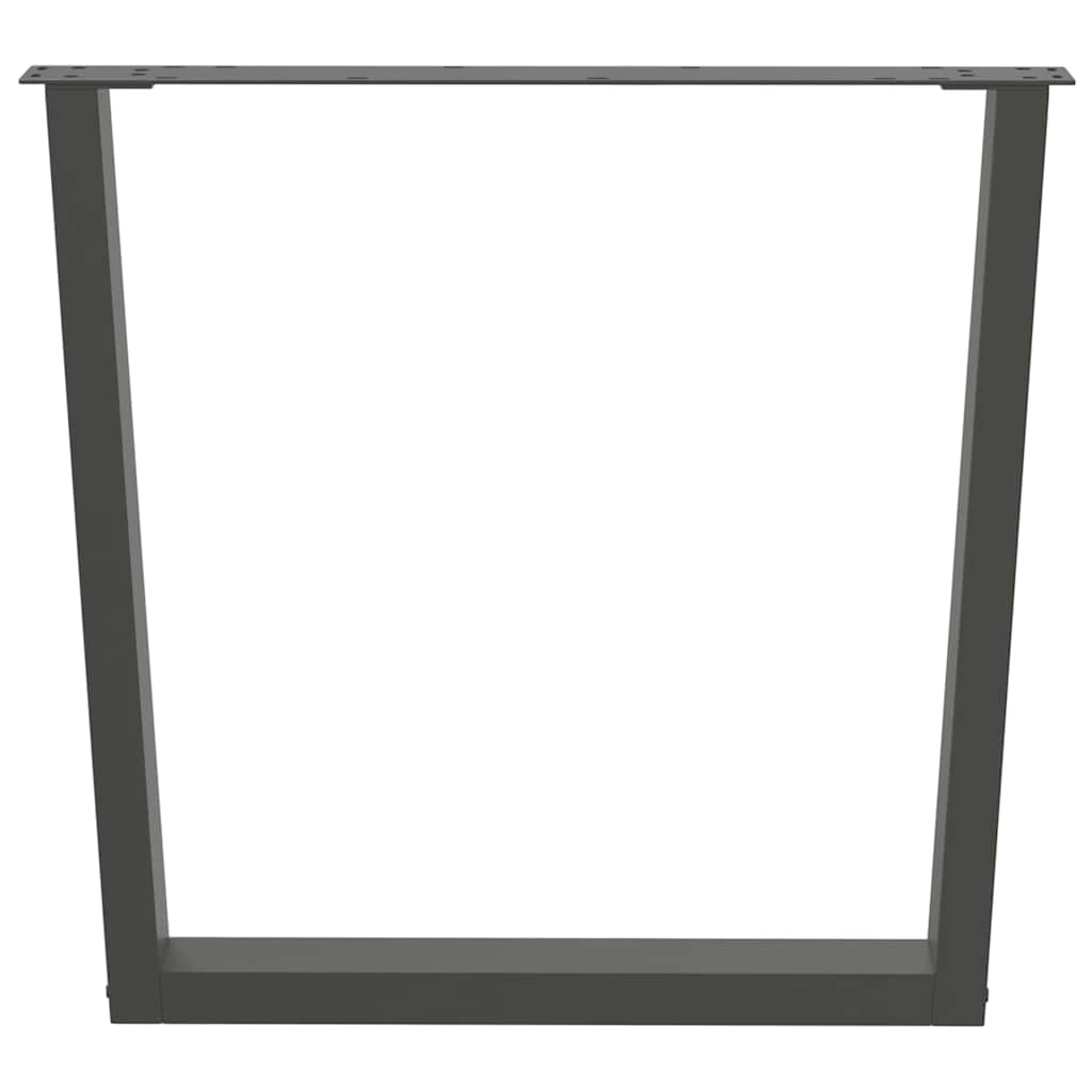 Noge za blagovaonski stol V-oblika 2 kom antracit 90 x (72-73,3) cm čelik