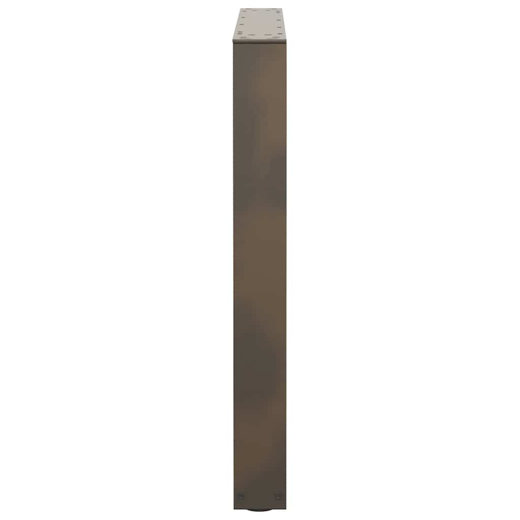 Noge za blagovaonski stol V-oblik 2 kom Prirodni čelik 90 x (72-73,3) cm Čelik