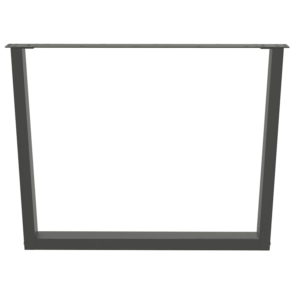 Noge za blagovaonski stol V-oblika 2 kom antracit 100 x (72-73,3) cm čelik