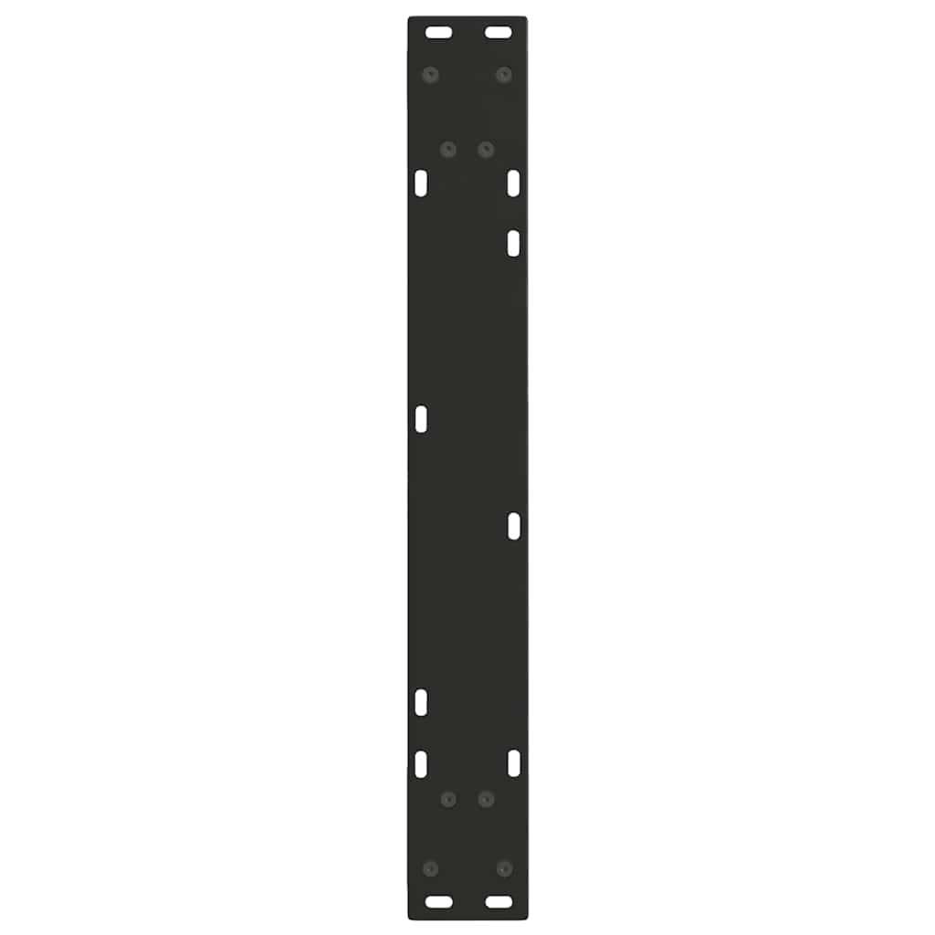 Noge za blagovaonski stol V-oblik 3 kom Crne 70 x (72-73,3) cm Čelik