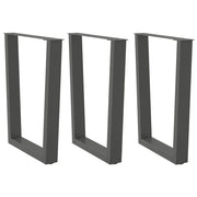 Noge za blagovaonski stol V-oblika 3 kom antracit 70 x (72-73,3) cm čelik