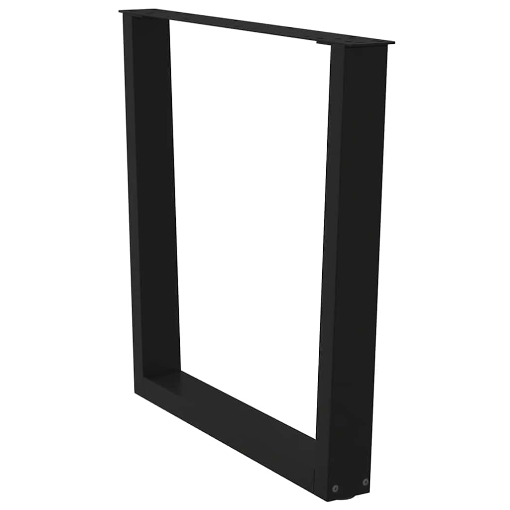 Noge za blagovaonski stol V-oblik 3 kom Crne 80 x (72-73,3) cm Čelik
