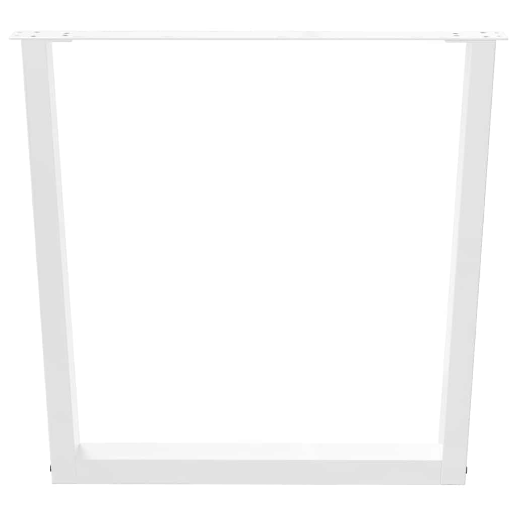 Noge za blagovaonski stol V-oblik 3 kom Bijele 80 x (72-73,3) cm Čelik