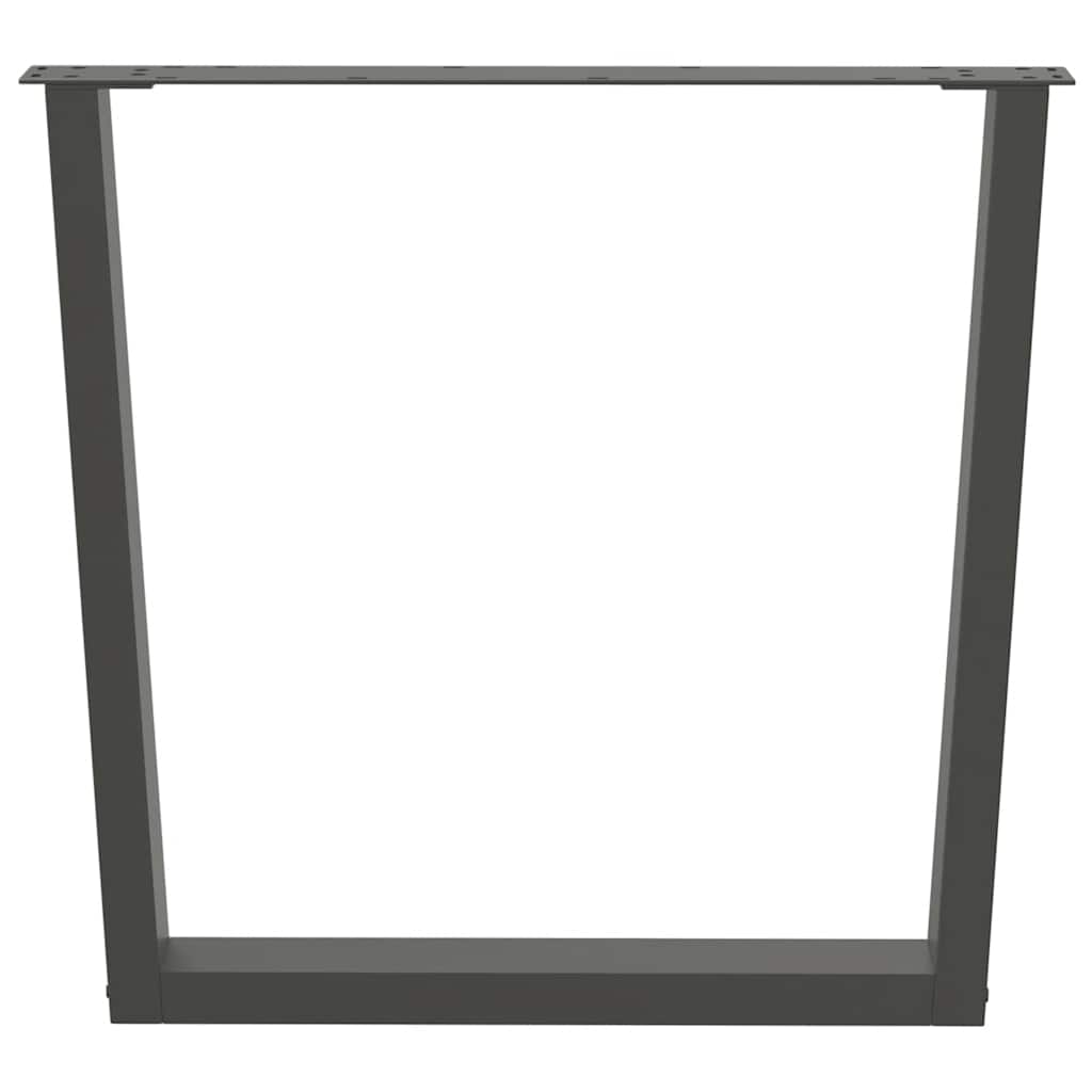 Noge za blagovaonski stol V-oblika 3 kom antracit 90 x (72-73,3) cm čelik