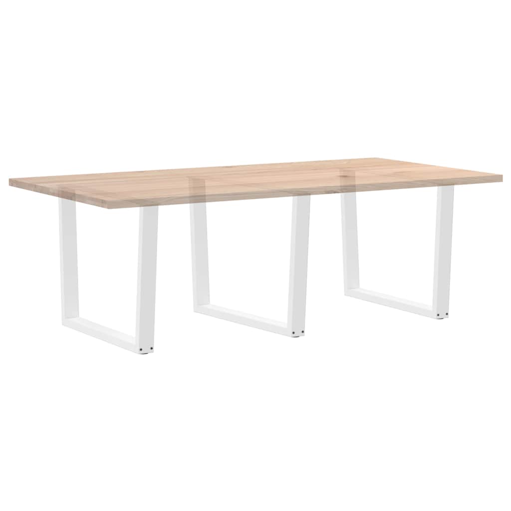Noge za blagovaonski stol V-oblik 3 kom Bijele 100 x (72-73,3) cm Čelik