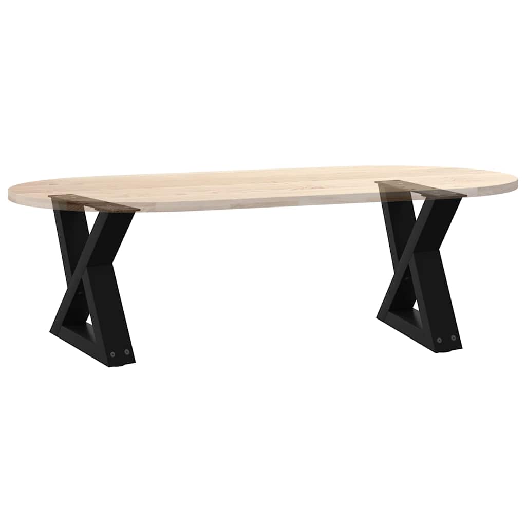 Noge za klub stolić 2 kom Crne 30 x (30-31,3) cm Čelične