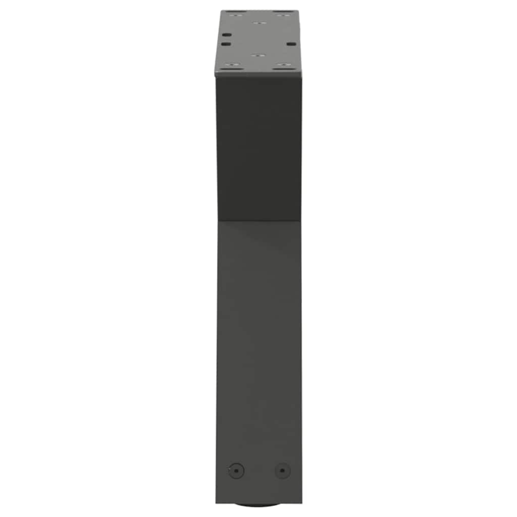 Noge za klub stolić 2 kom. antracit 30 x (30-31,3) cm čelik