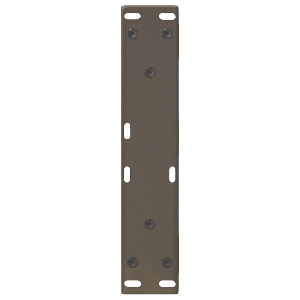 Noge za klub stolić 2 kom. Prirodni čelik 30 x (30-31,3) cm Čelik