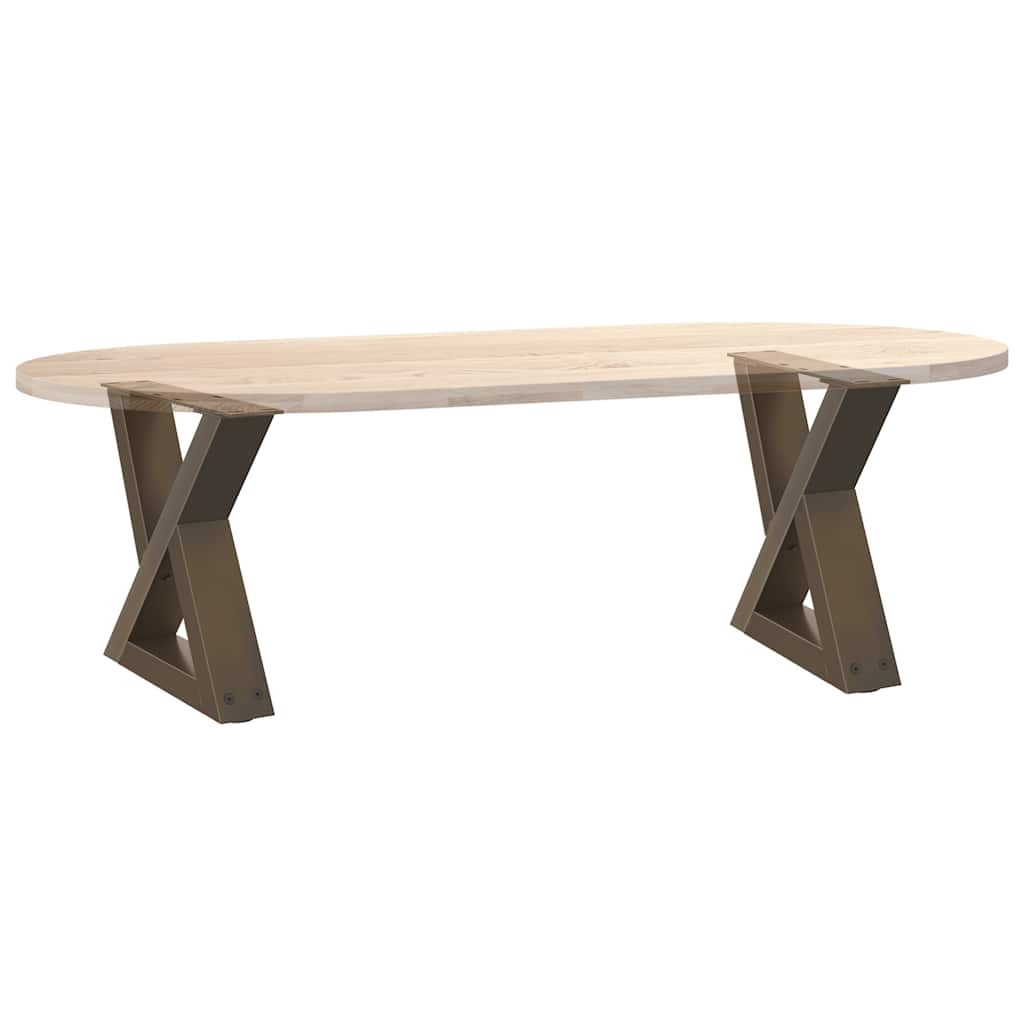 Noge za klub stolić 2 kom. Prirodni čelik 30 x (30-31,3) cm Čelik