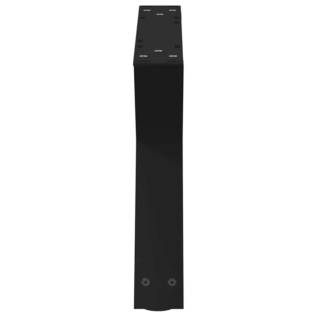 Noge za klub stolić 2 kom Crne 50 x (30-31,3) cm Čelične