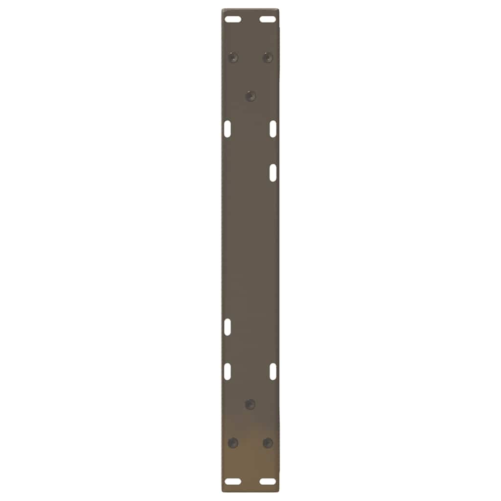 Noge za klub stolić 2 kom. Prirodni čelik 50 x (30-31,3) cm Čelik