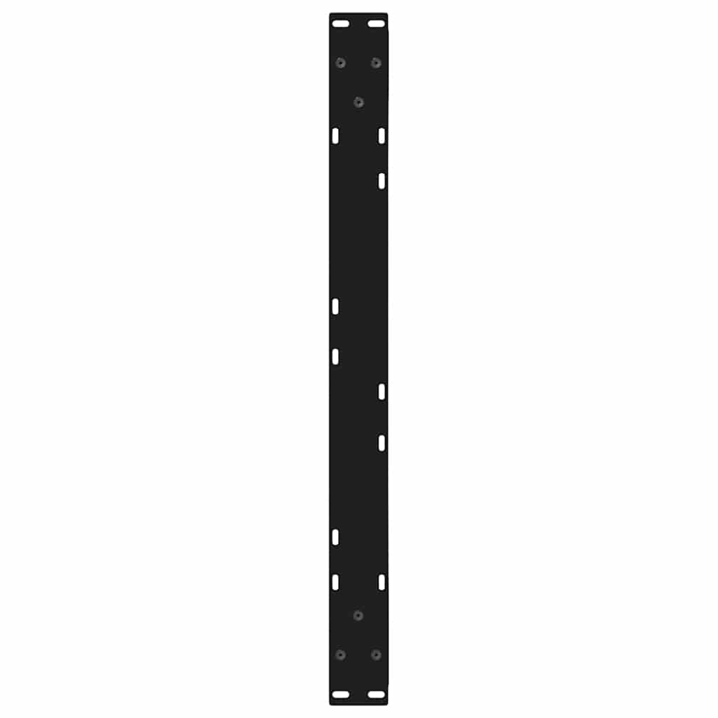 Noge za klub stolić 2 kom Crne 70 x (30-31,3) cm Čelične