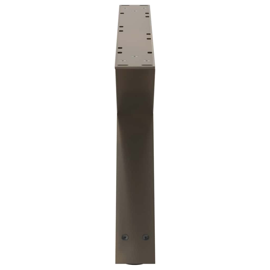 Noge za klub stolić 2 kom. Prirodni čelik 70 x (30-31,3) cm Čelik