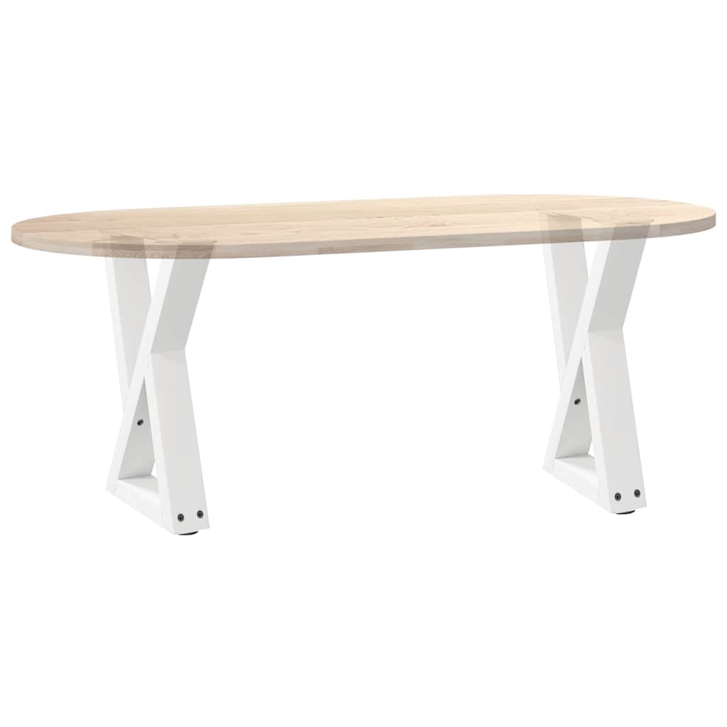 Noge za klub stolić 2 kom Bijele 28 x (42-43,3) cm Čelik