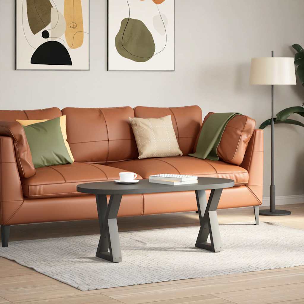 Noge za klub stolić 2 kom. antracit 28 x (42-43,3) cm čelik