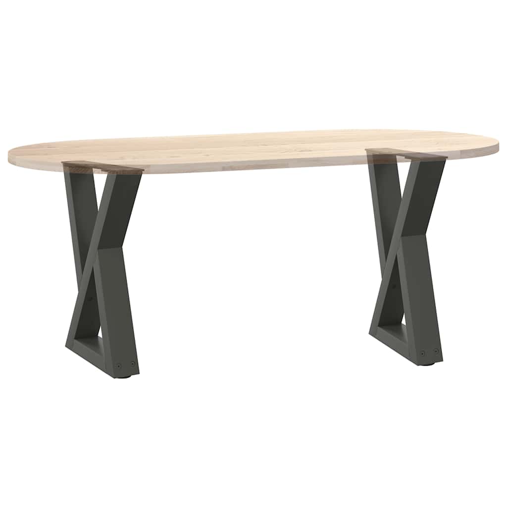 Noge za klub stolić 2 kom. antracit 28 x (42-43,3) cm čelik