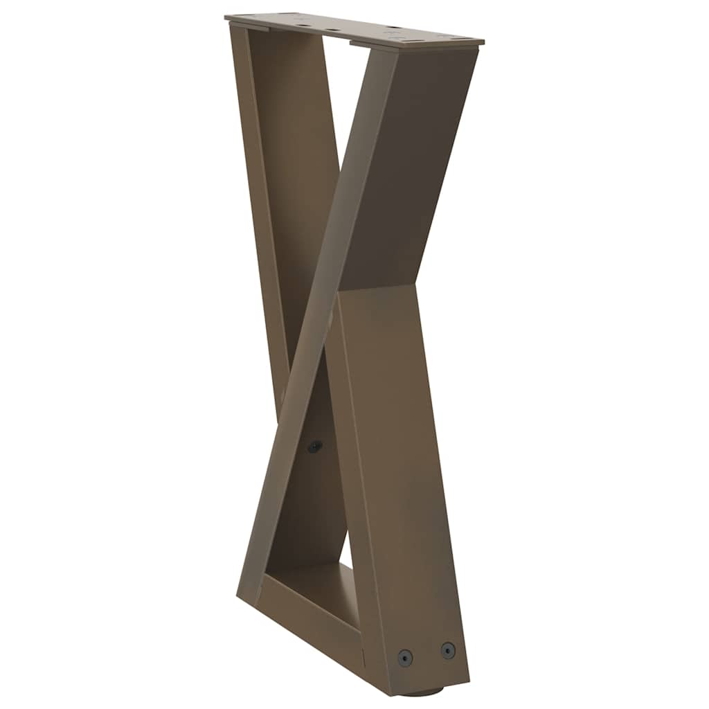 Noge za klub stolić 2 kom. Prirodni čelik 28 x (42-43,3) cm Čelik