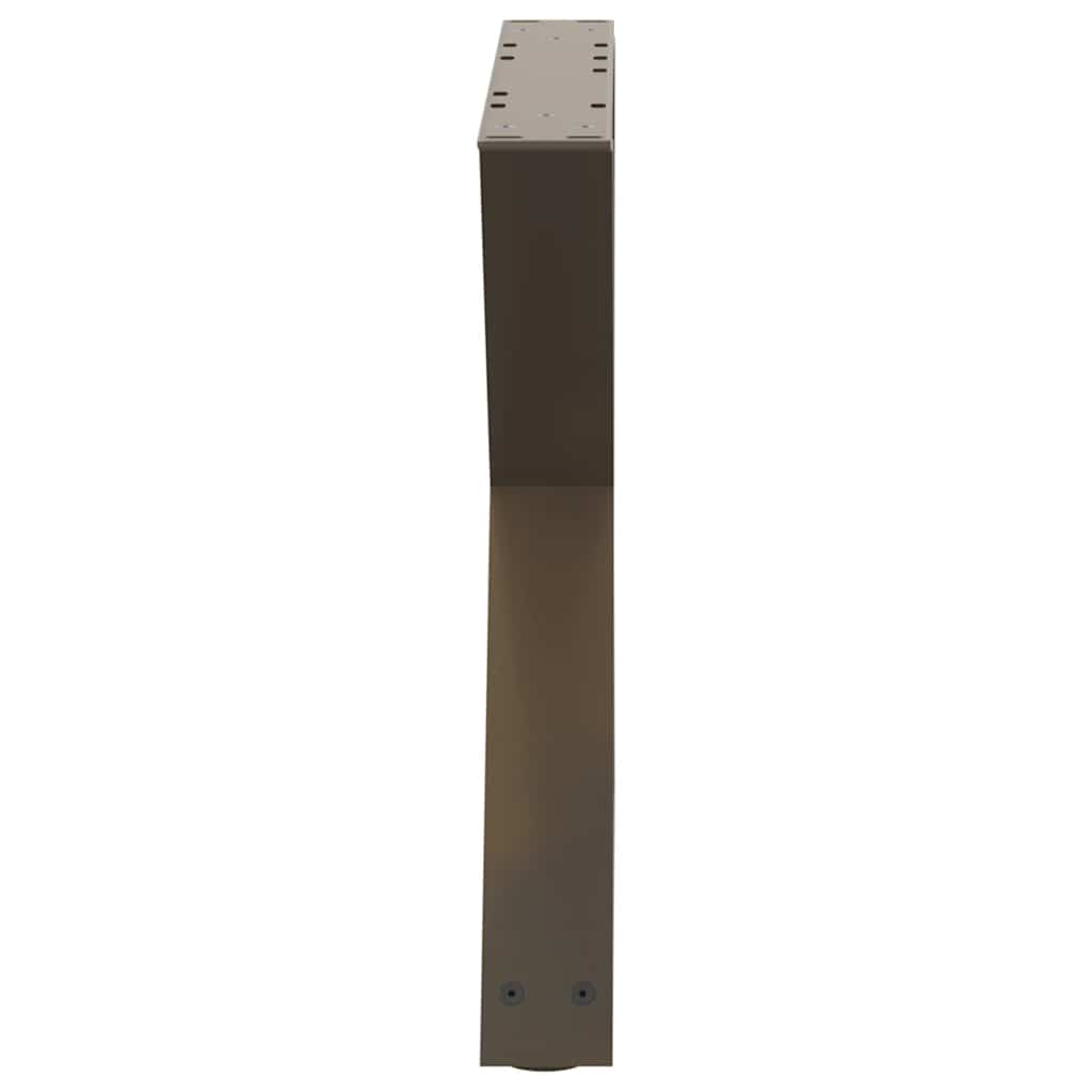 Noge za klub stolić 2 kom. Prirodni čelik 60 x (42-43,3) cm Čelik