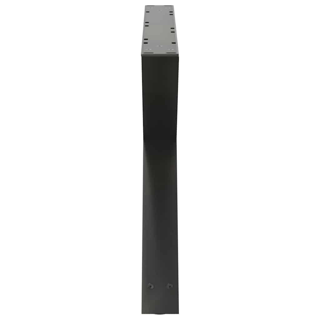 Noge za klub stolić 2 kom. antracit 70 x (42-43,3) cm čelik