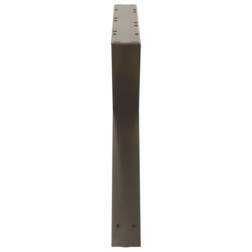 Noge za klub stolić 2 kom. Prirodni čelik 70 x (42-43,3) cm Čelik
