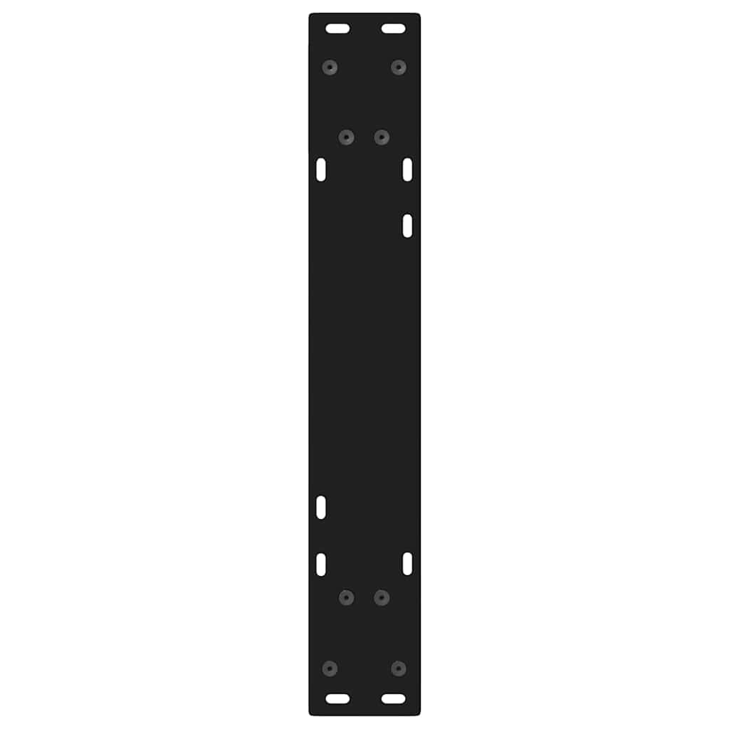 Noge za blagovaonski stol 2 kom Crne 50 x (72-73,3) cm Čelične