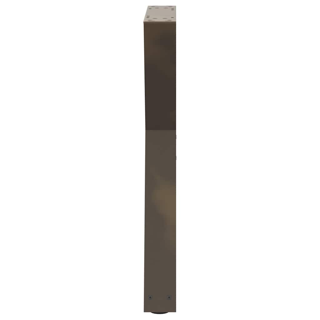 Noge za blagovaonski stol 2 kom. Prirodni čelik 60 x (72-73,3) cm Čelik