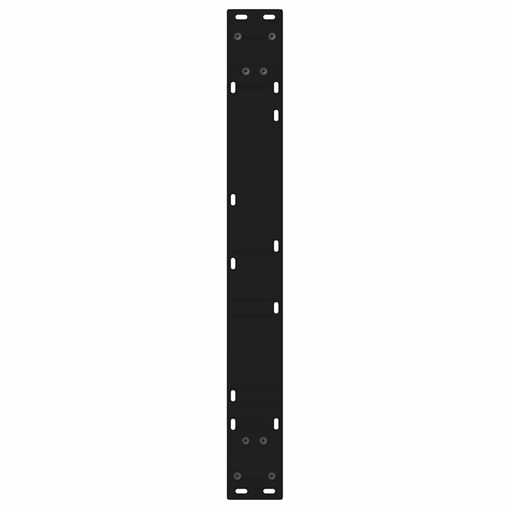 Noge za blagovaonski stol 2 kom Crne 70 x (72-73,3) cm Čelične