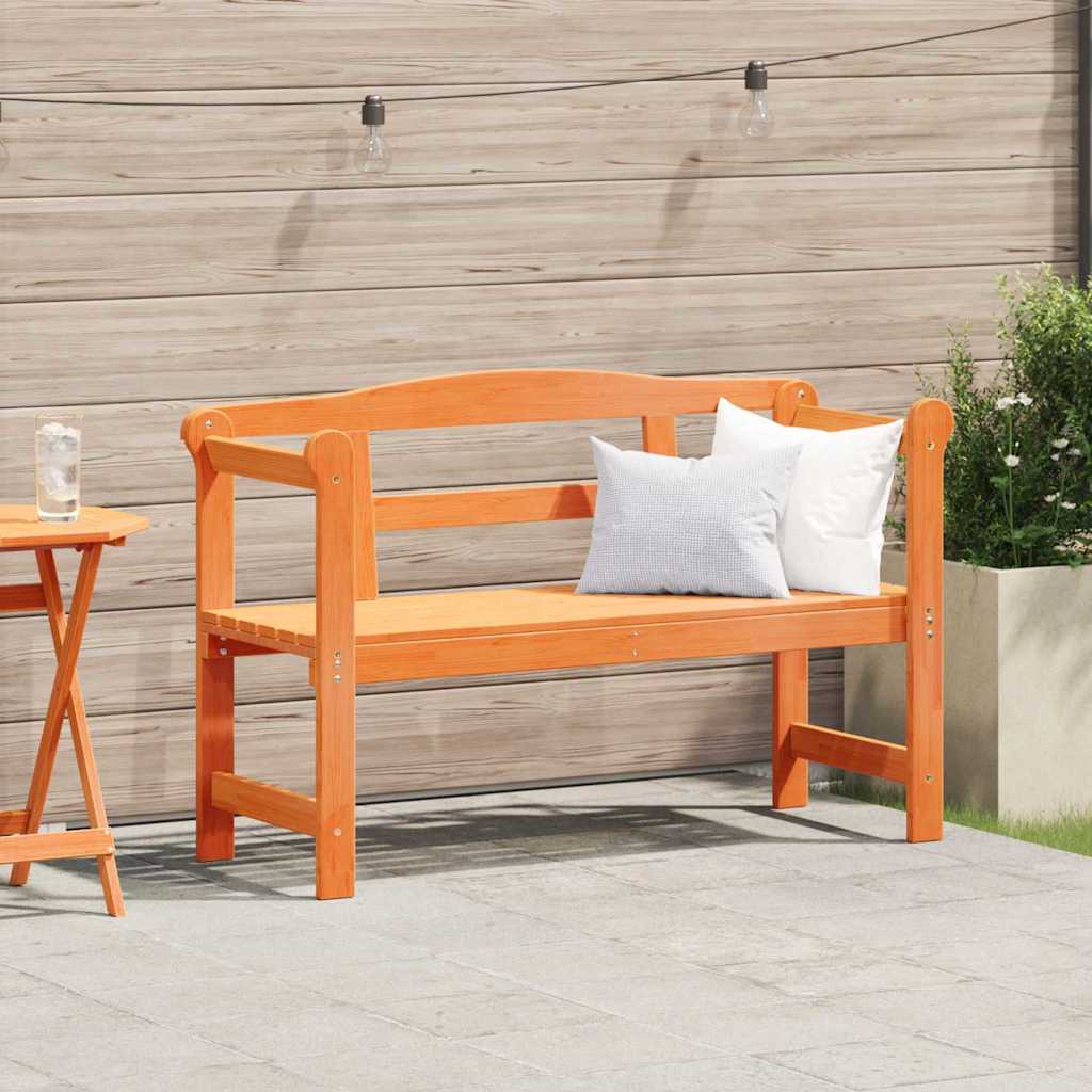 Vanjska klupa Smeđa 119 x 44 x 76 cm Čvrsto borovo drvo