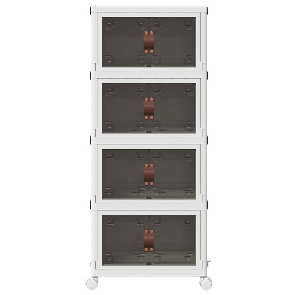 Složiva kutija za pohranu kotačima 4nivoa 28 L 48x29,5x112,5 cm