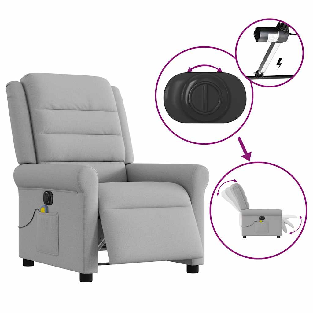 Električni masažni naslonjač od tkanine oblačnosivi
